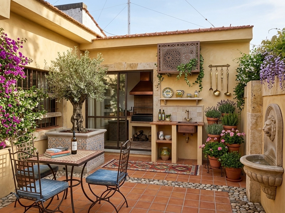 Mediterranean Yard Sân design — yard photo by GenRoom AI