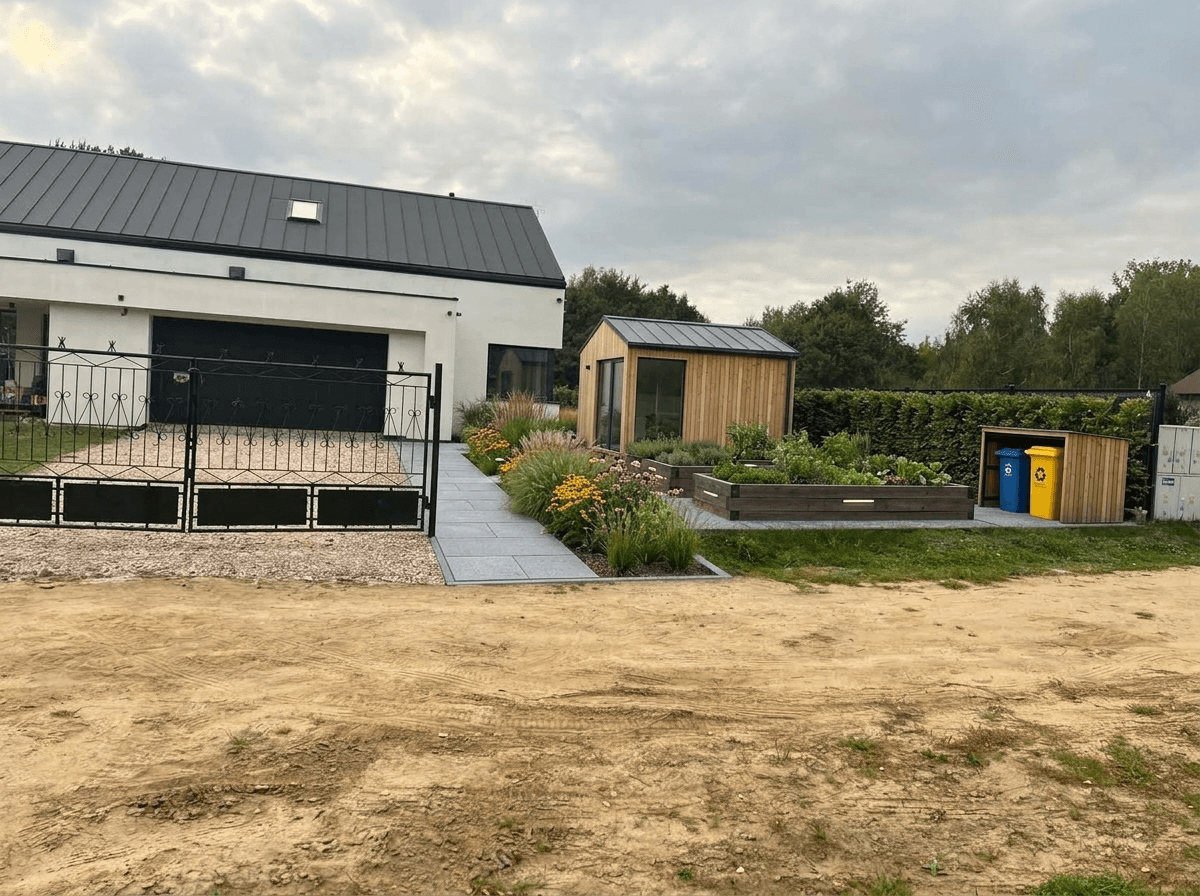 Landscape design in Contemporary Yard style — Yard by GenRoom AI