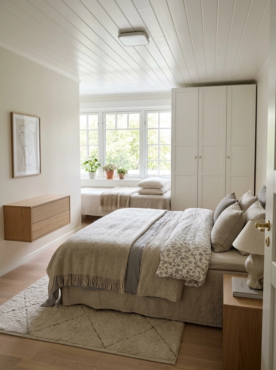 Scandinavian Bedroom design — interior photo by GenRoom AI