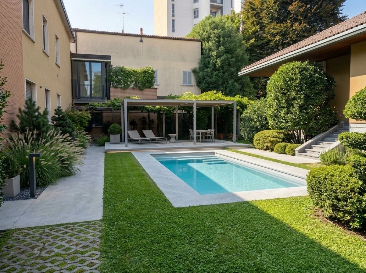 Landscape design in Minimalist Yard style — Yard by GenRoom AI