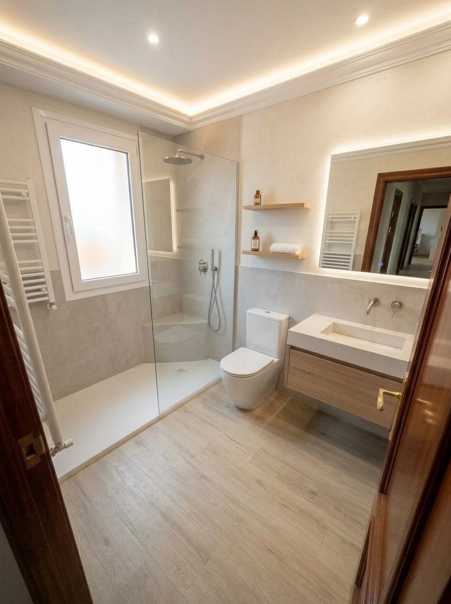 Interior design in Scandinavian style — Bathroom by GenRoom AI