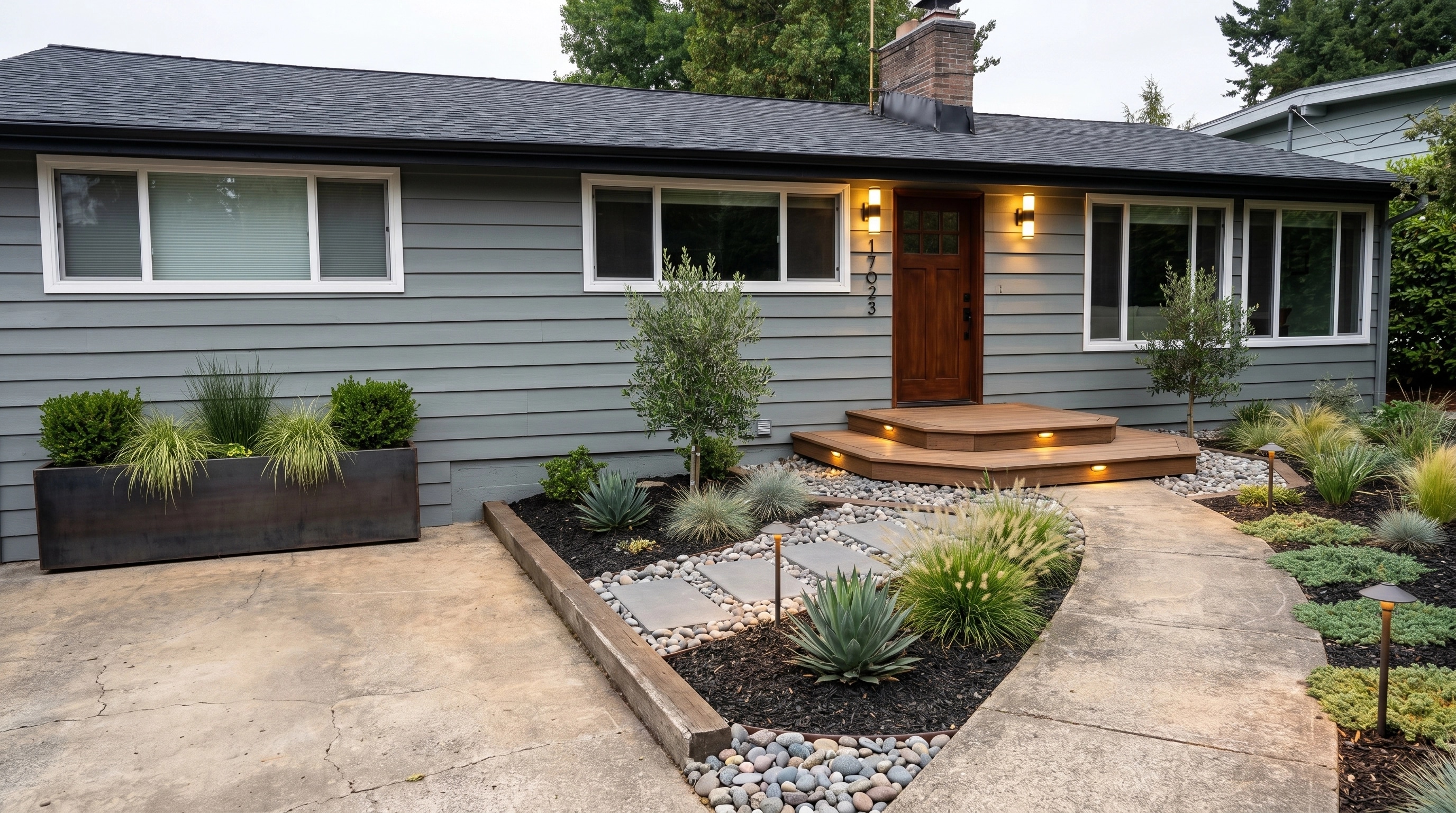 Landscape design in Contemporary Yard style — Yard by GenRoom AI