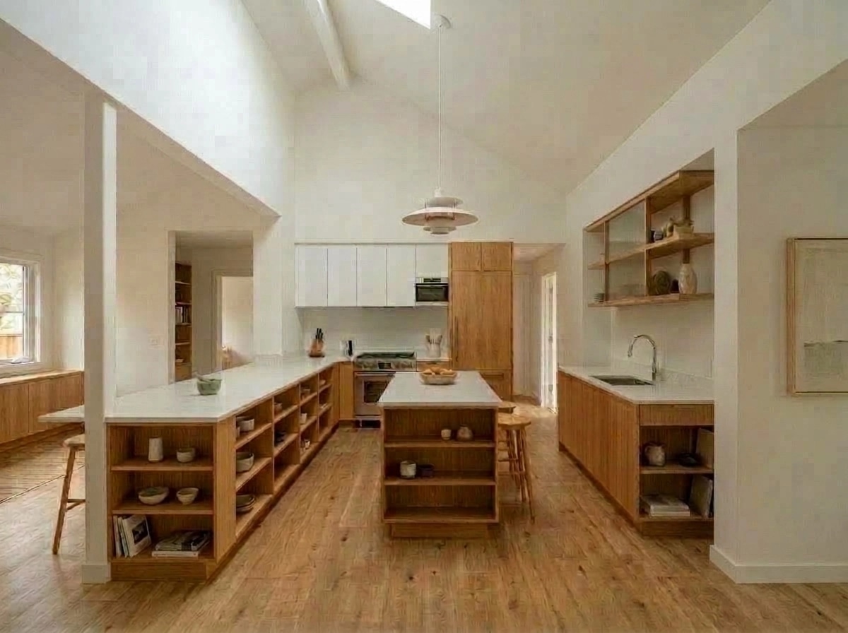 Scandinavian Dapur design — interior photo by GenRoom AI