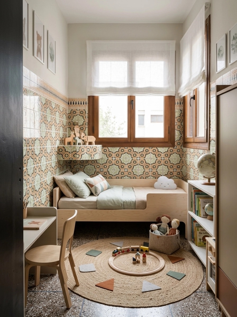 Scandinavian Habitación Infantil design — interior photo by GenRoom AI