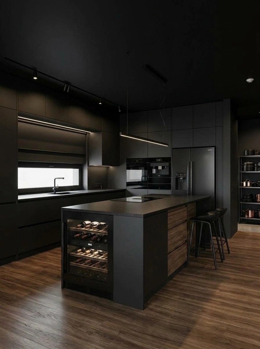 Interior design in Blacktec style — Kitchen by GenRoom AI