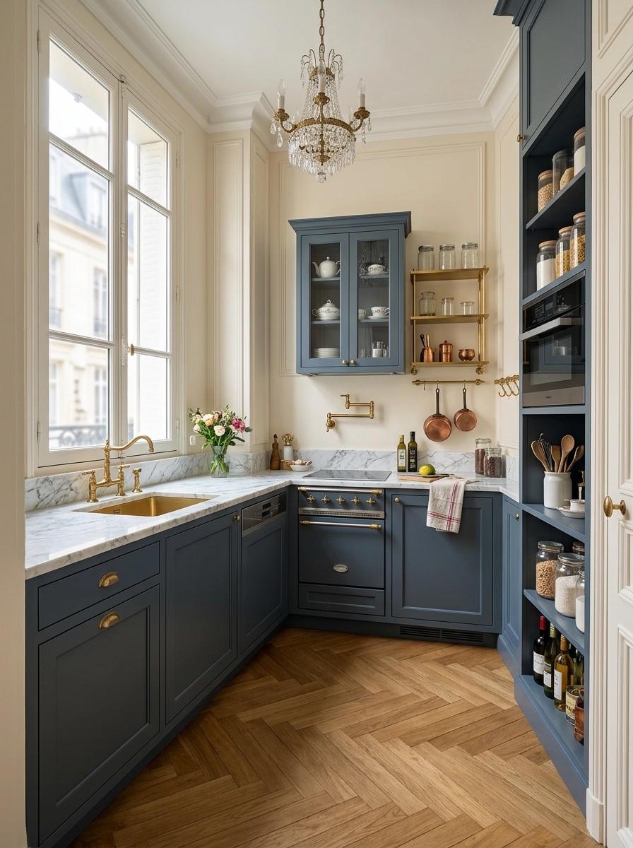 Interior design in French Parisian style — Kitchen by GenRoom AI