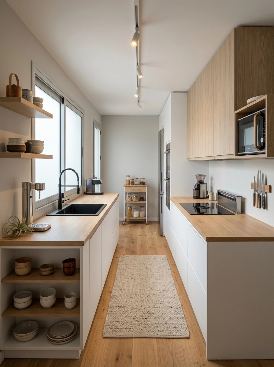 Kitchen interior in Scandinavian style — photo by GenRoom AI
