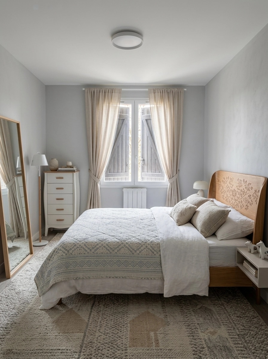 Scandinavian Bedroom design — interior photo by GenRoom AI