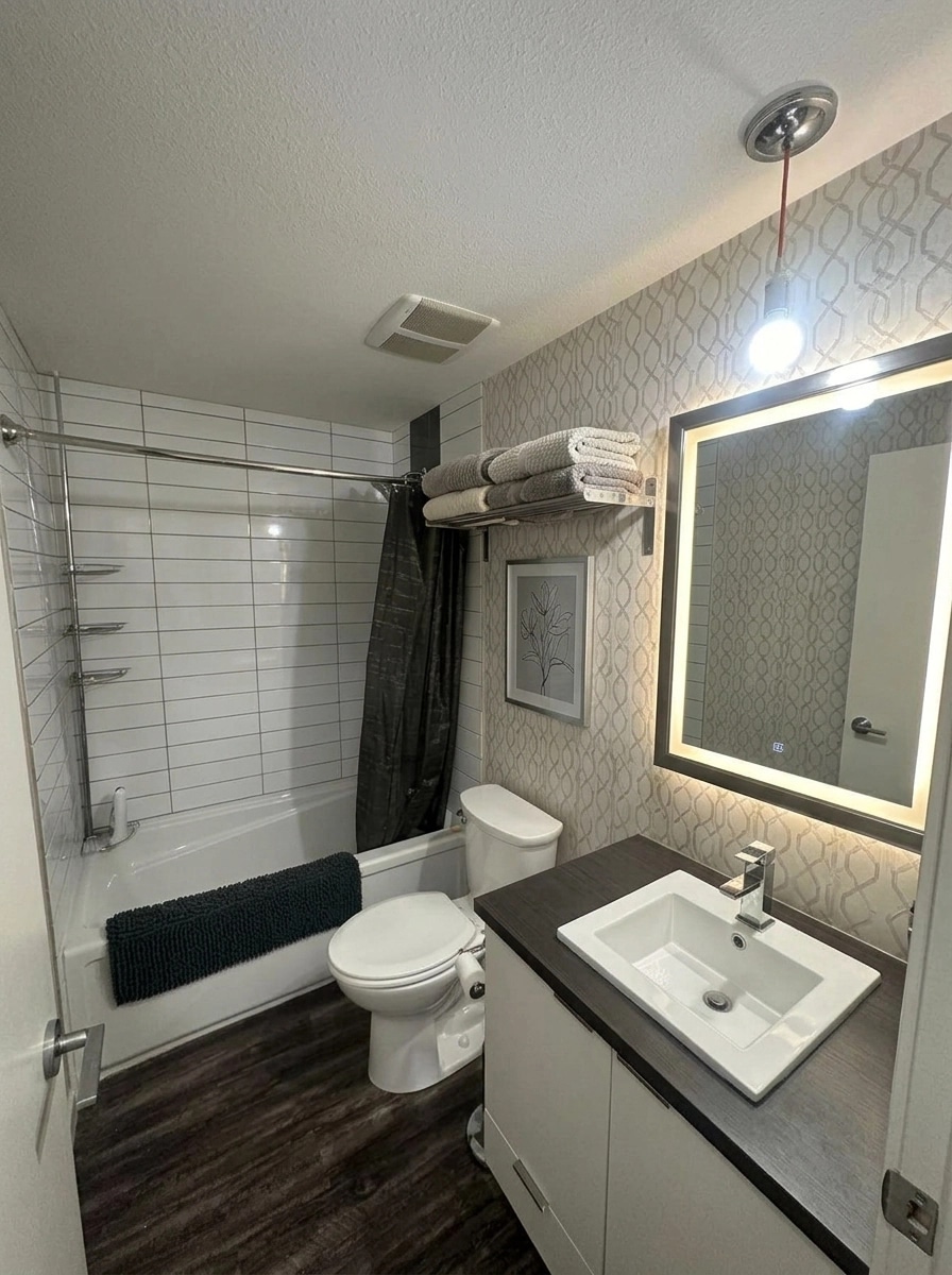 Interior design in Transitional style — Bathroom by GenRoom AI