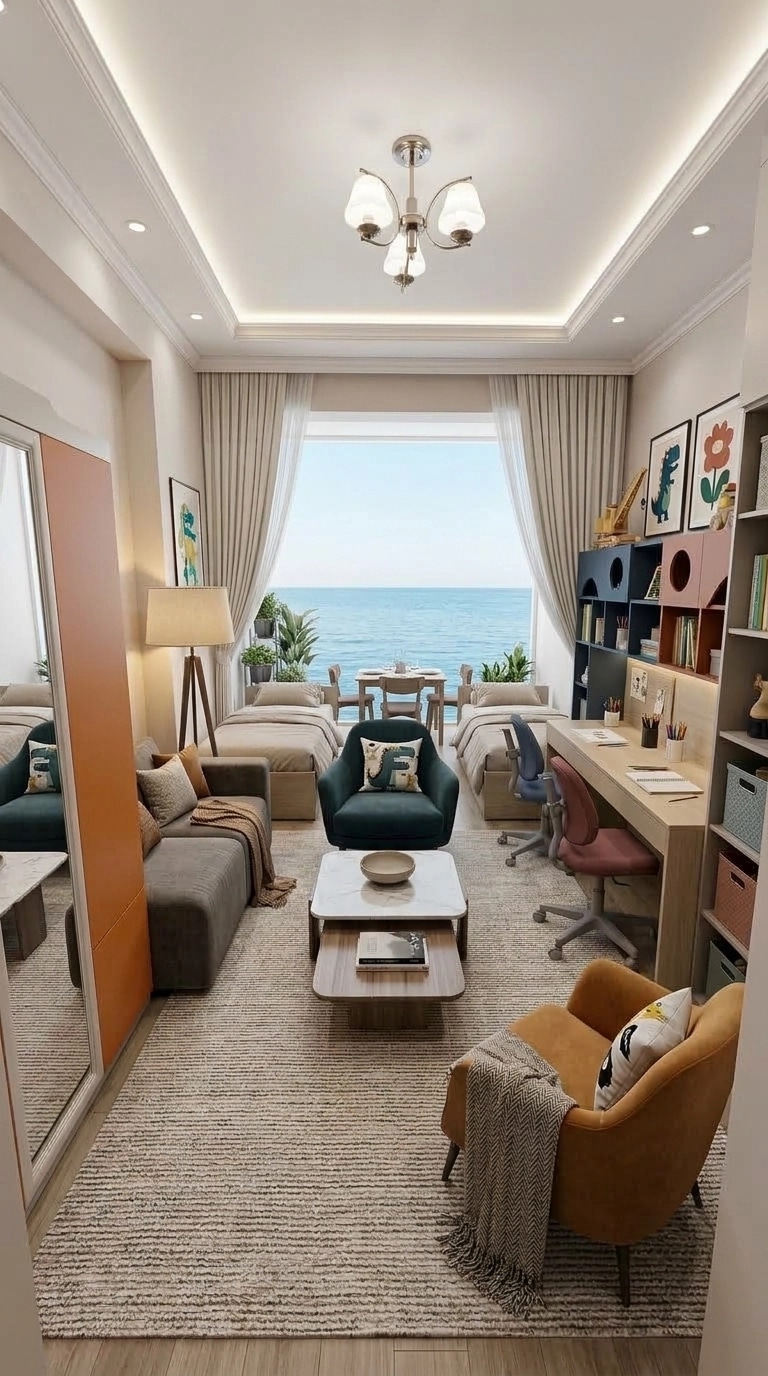 Interior design in Contemporary style — Living Room by GenRoom AI