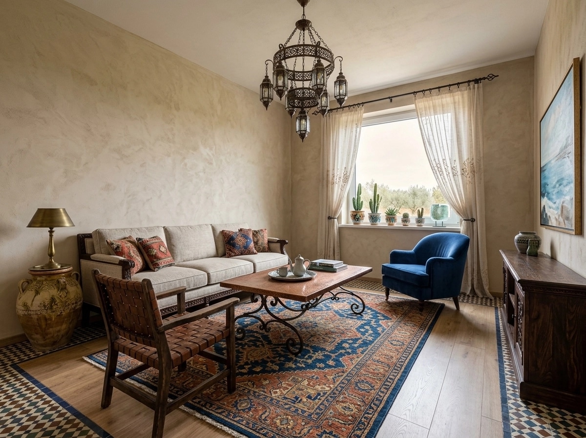 Interior design in Mediterranean style — Living Room by GenRoom AI
