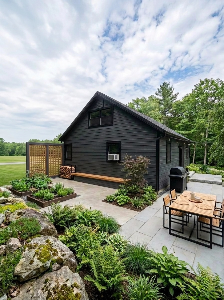 Landscape design in Scandinavian Garden style — Yard by GenRoom AI