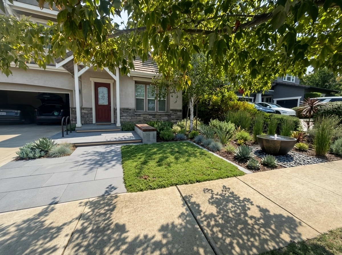 Landscape design in Minimalist Yard style — Yard by GenRoom AI