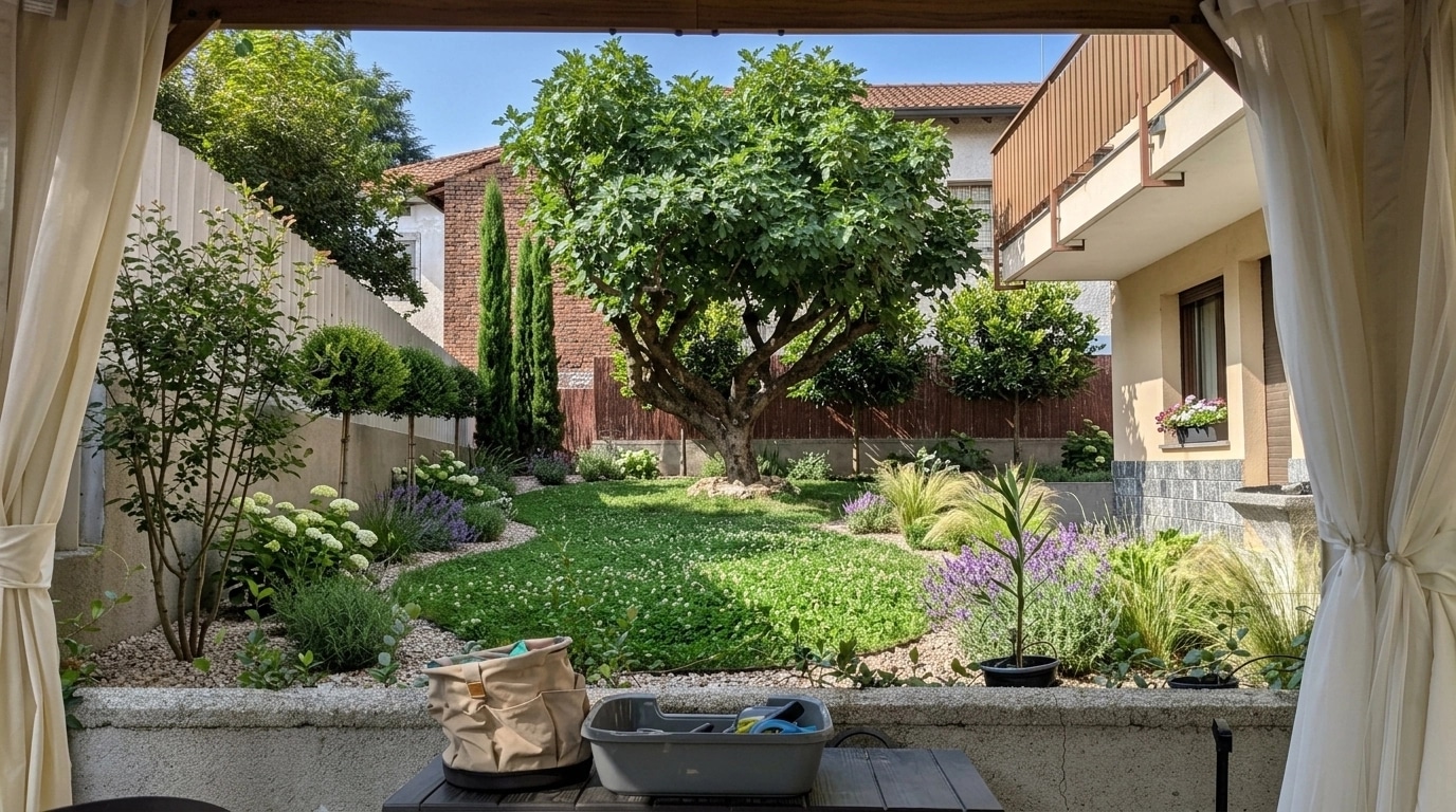 Yard design in no_style style — photo by GenRoom AI