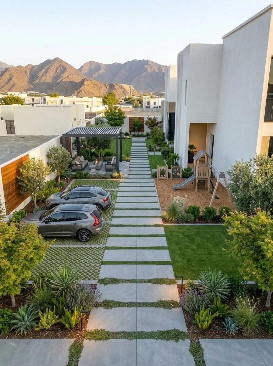 Landscape design in Contemporary Yard style — Yard by GenRoom AI