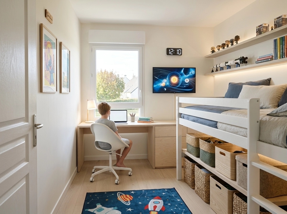 Interior design in Scandinavian style — Kids Room by GenRoom AI