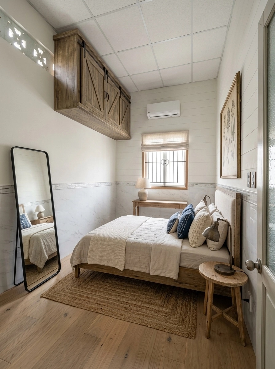 Modern Farmhouse Bedroom design — interior photo by GenRoom AI