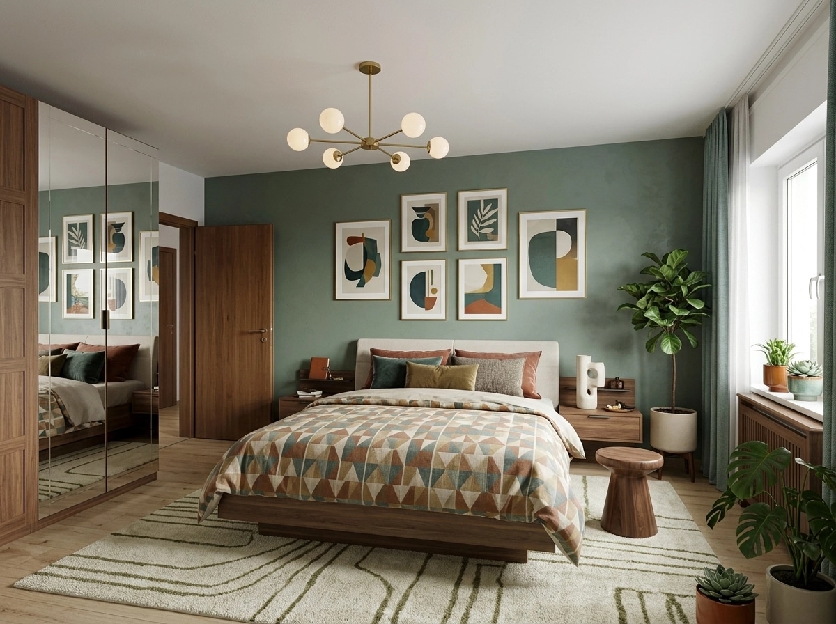 Mid-Century Modern Quarto design — interior photo by GenRoom AI