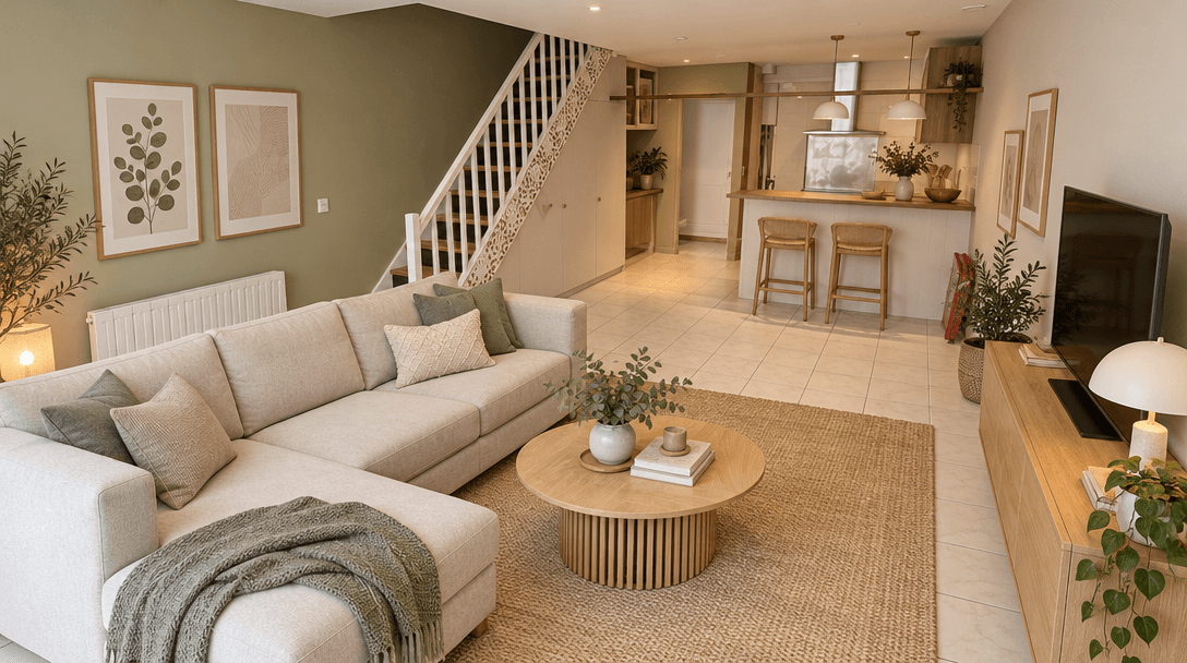 Interior design in Scandinavian style — Living Room by GenRoom AI