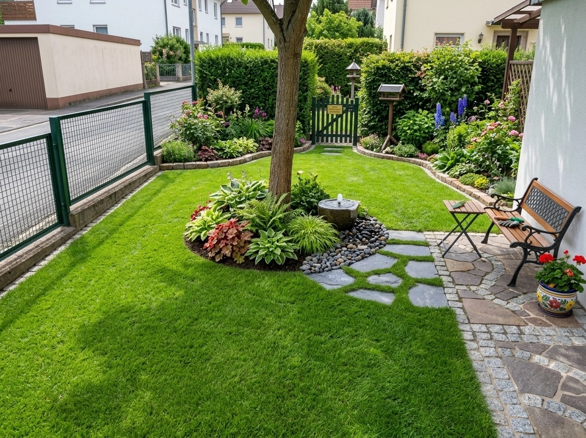 Landscape design in German Garden style — Yard by GenRoom AI