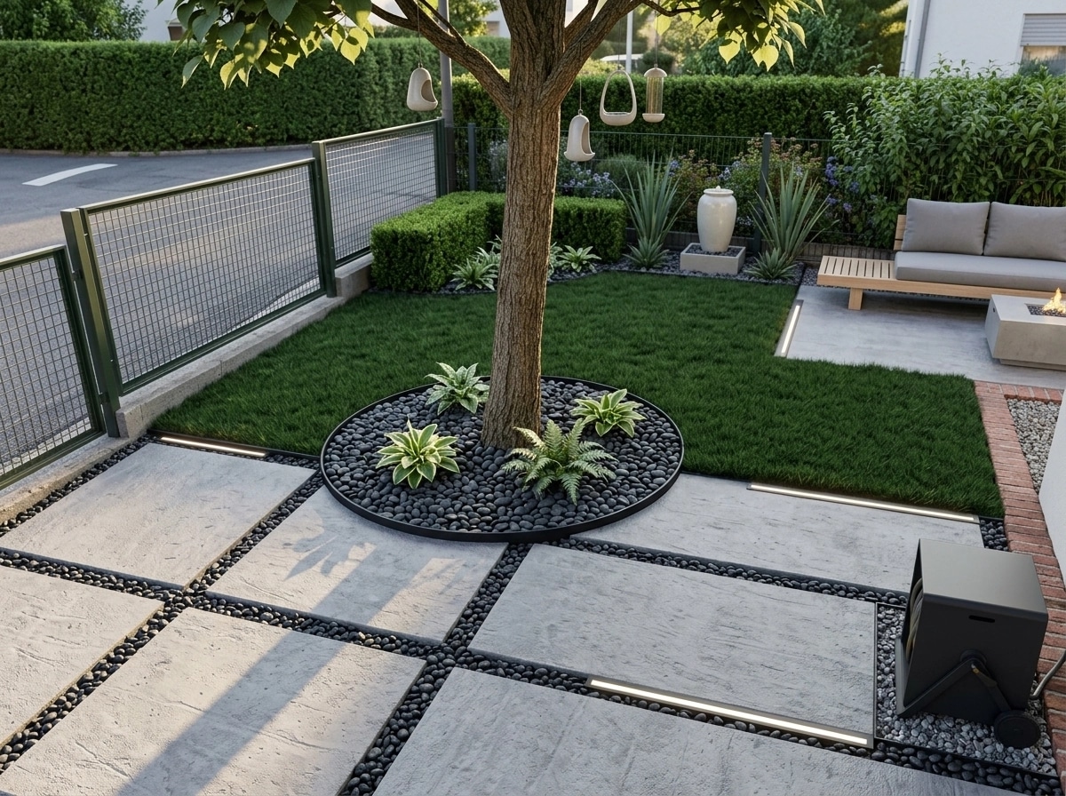Landscape design in Minimalist Yard style — Yard by GenRoom AI