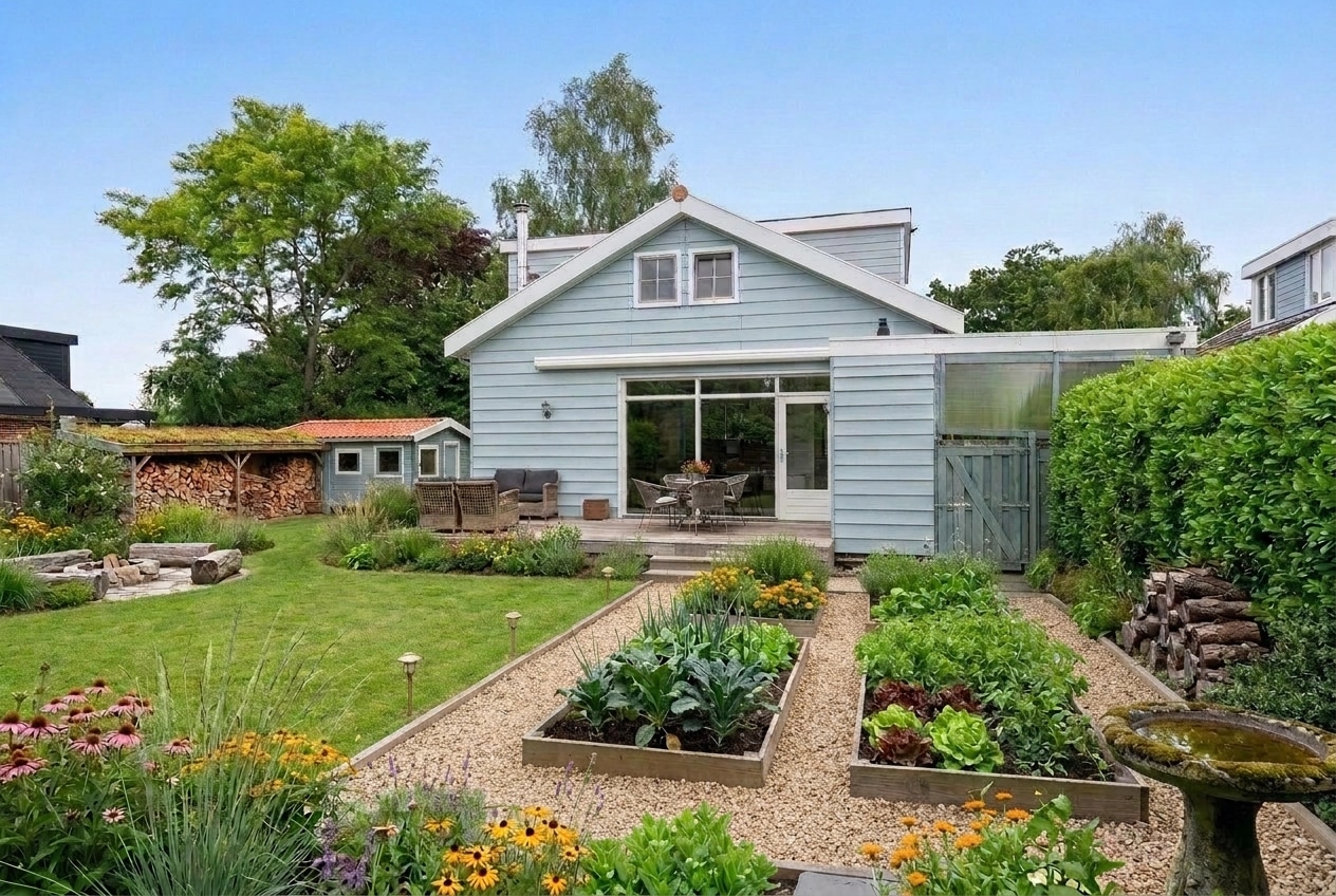 Landscape design in Eco Natural Garden style — Yard by GenRoom AI