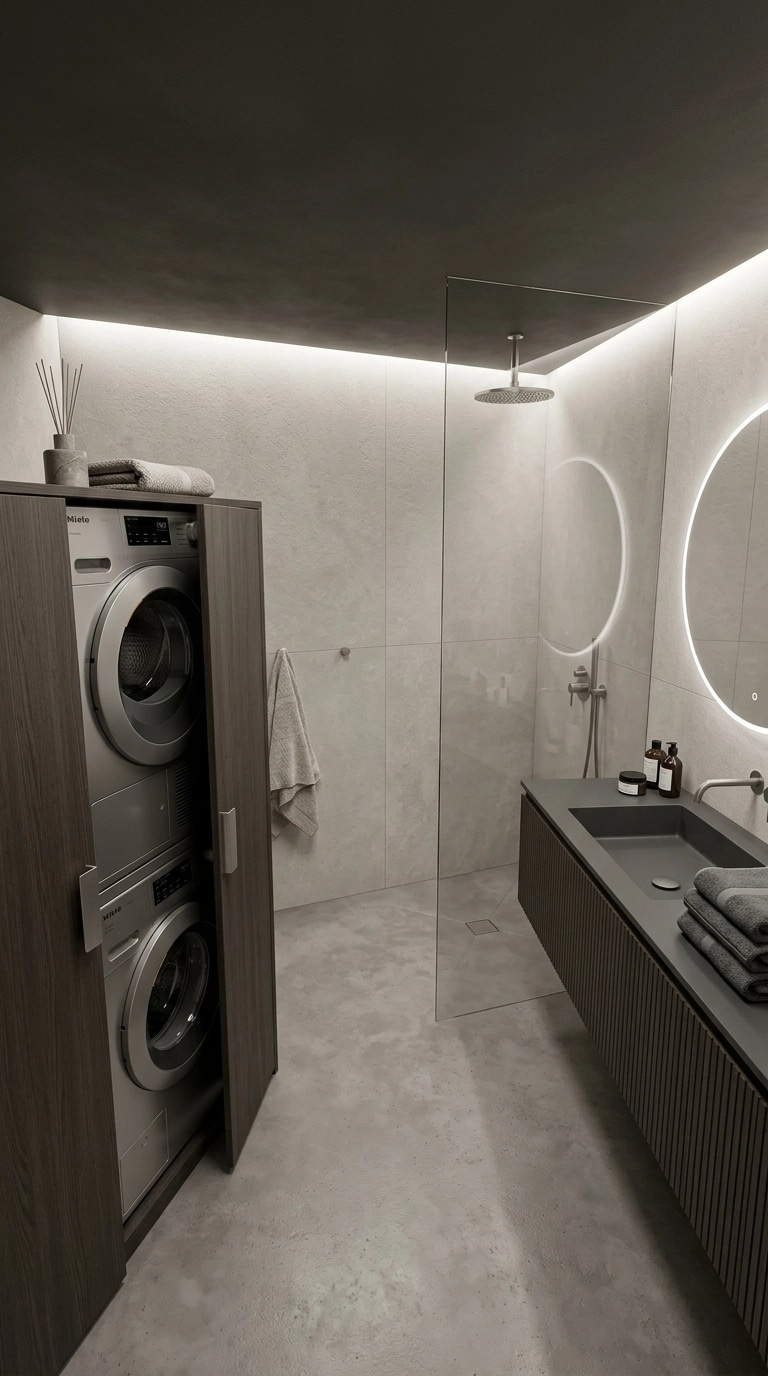 Contemporary Bathroom design — interior photo by GenRoom AI