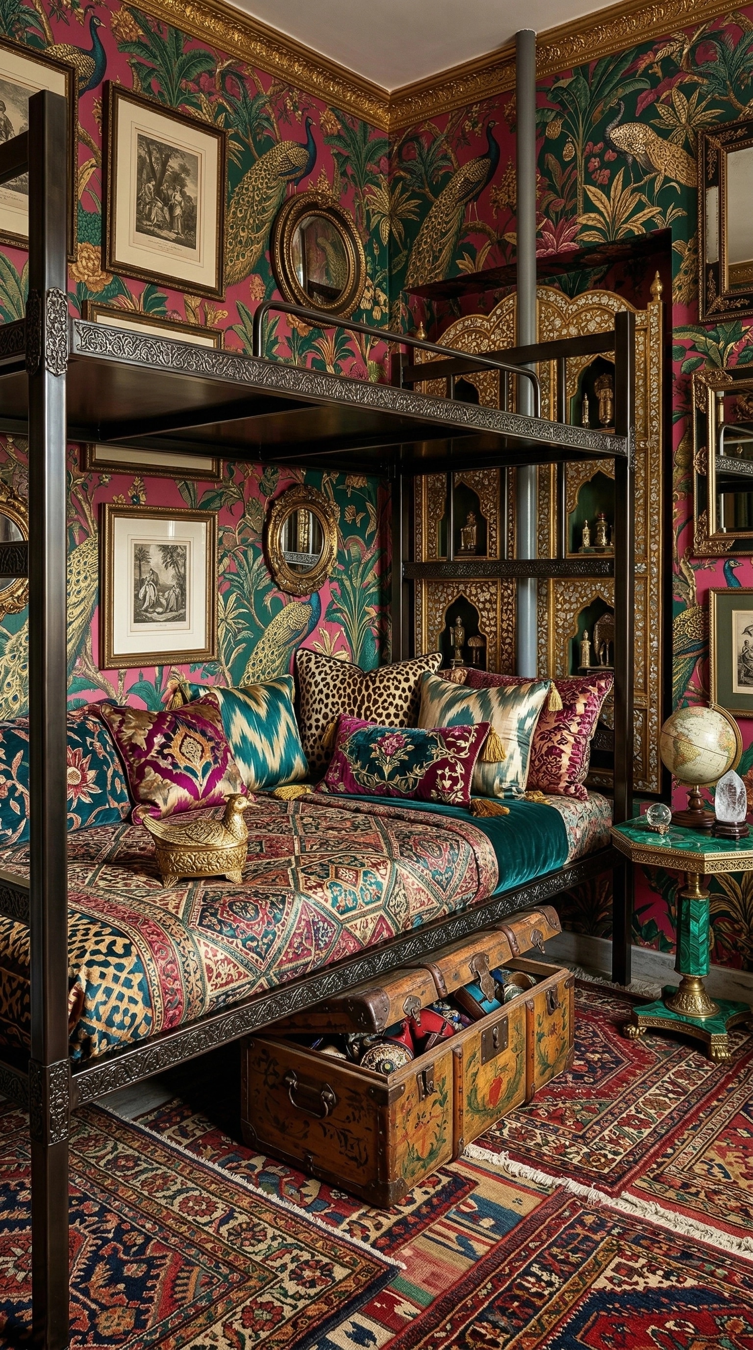 Maximalist Bedroom design — interior photo by GenRoom AI