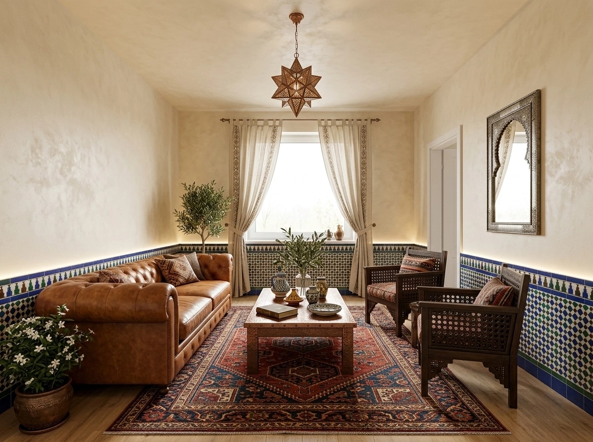 Interior design in Andalusian style — Living Room by GenRoom AI