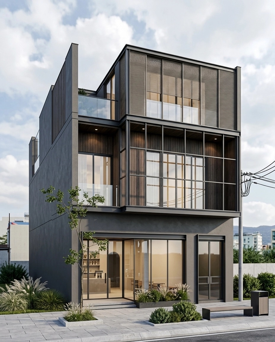 Facade design in Contemporary Facade style — Facade by GenRoom AI