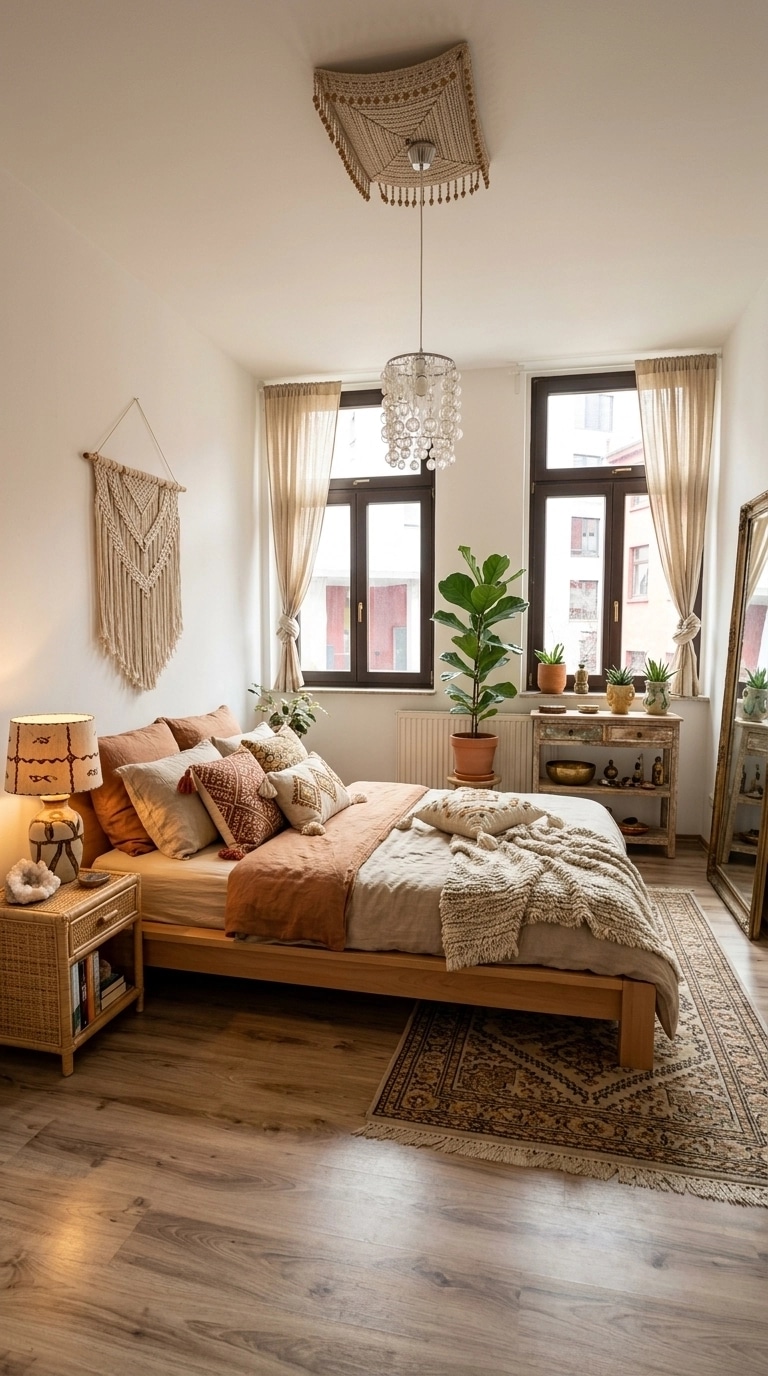 Bohemian Bedroom design — interior photo by GenRoom AI