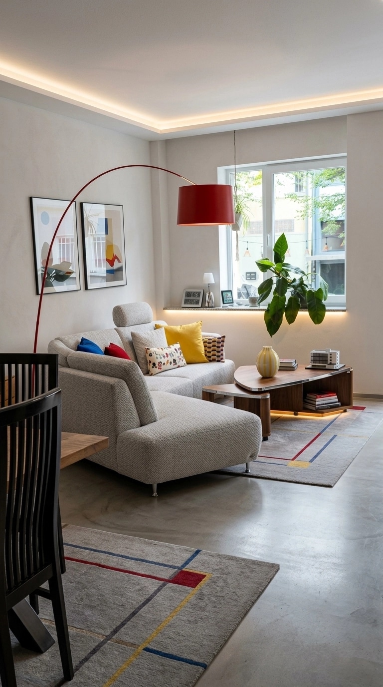 Interior design in Bauhaus style — Living Room by GenRoom AI