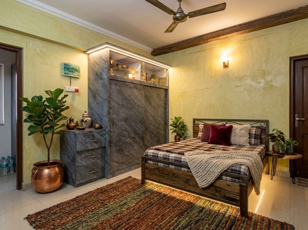 Interior design in Rustic style — Bedroom by GenRoom AI