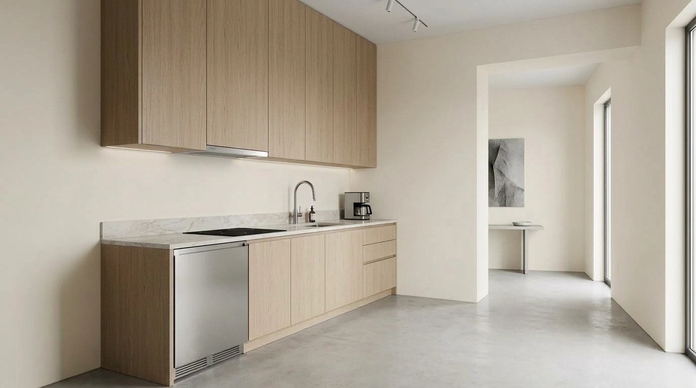 Minimalism Kitchen design — interior photo by GenRoom AI