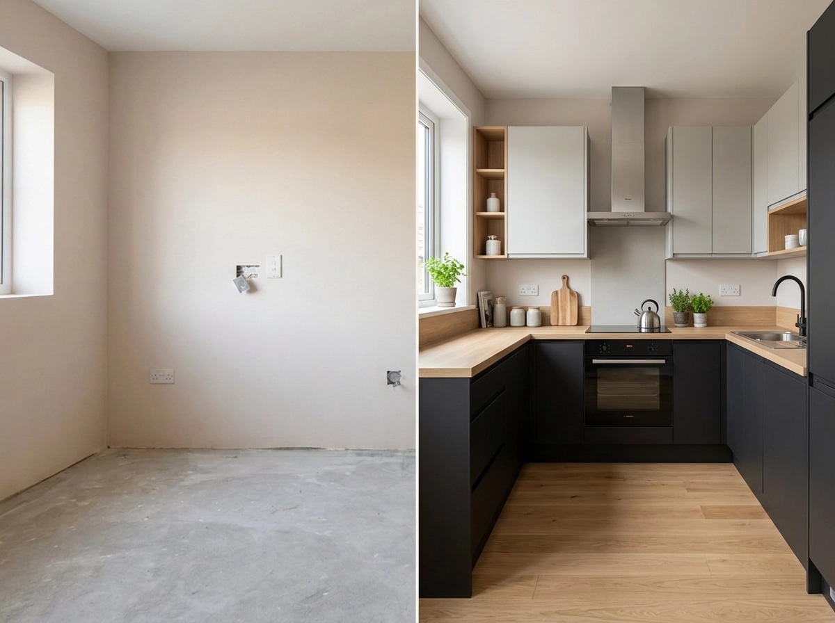 Interior design in Scandinavian style — Kitchen by GenRoom AI
