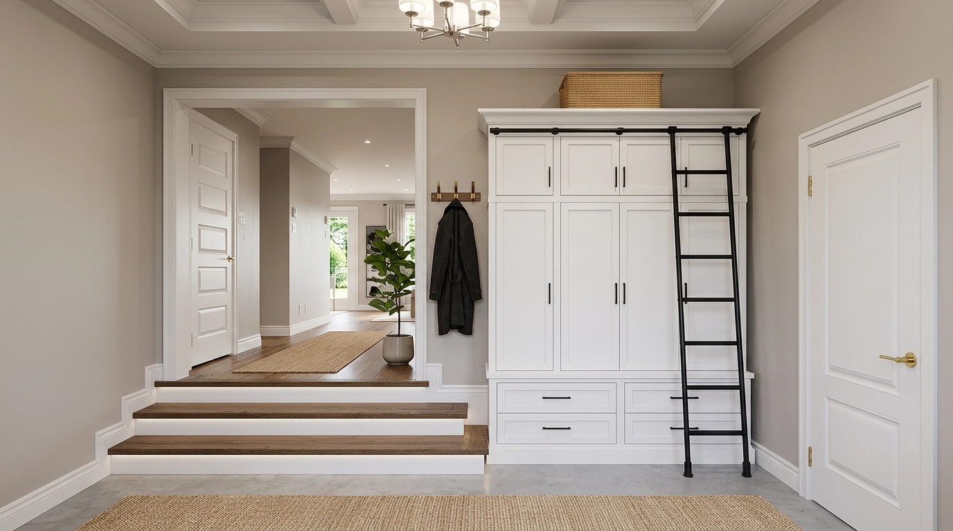 Hallway interior in Transitional style — photo by GenRoom AI