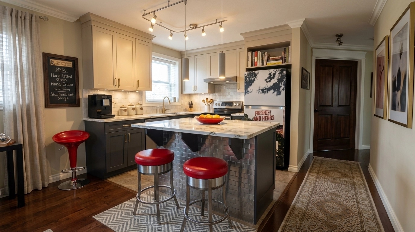 Interior design in Transitional style — Kitchen by GenRoom AI