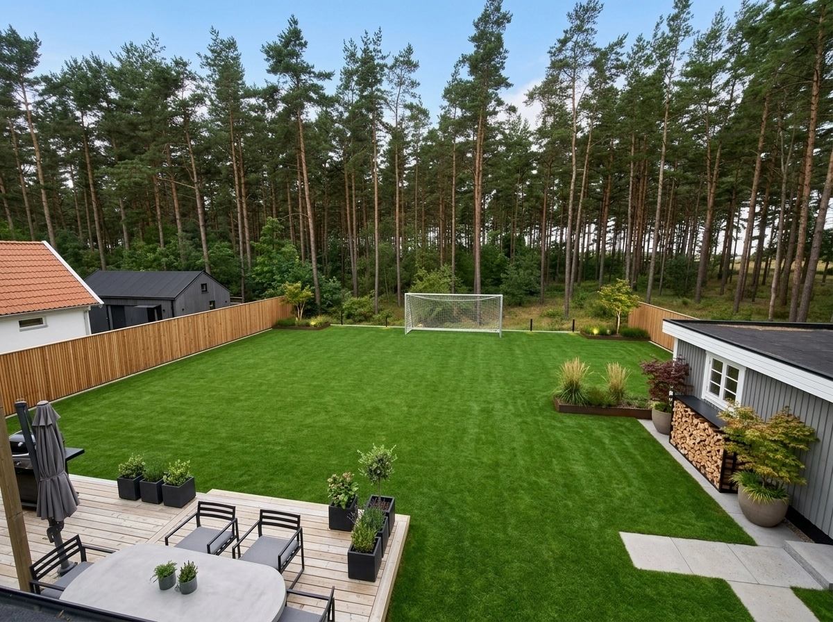 Diseño paisajístico en estilo Minimalist Yard — Jardín por GenRoom AI