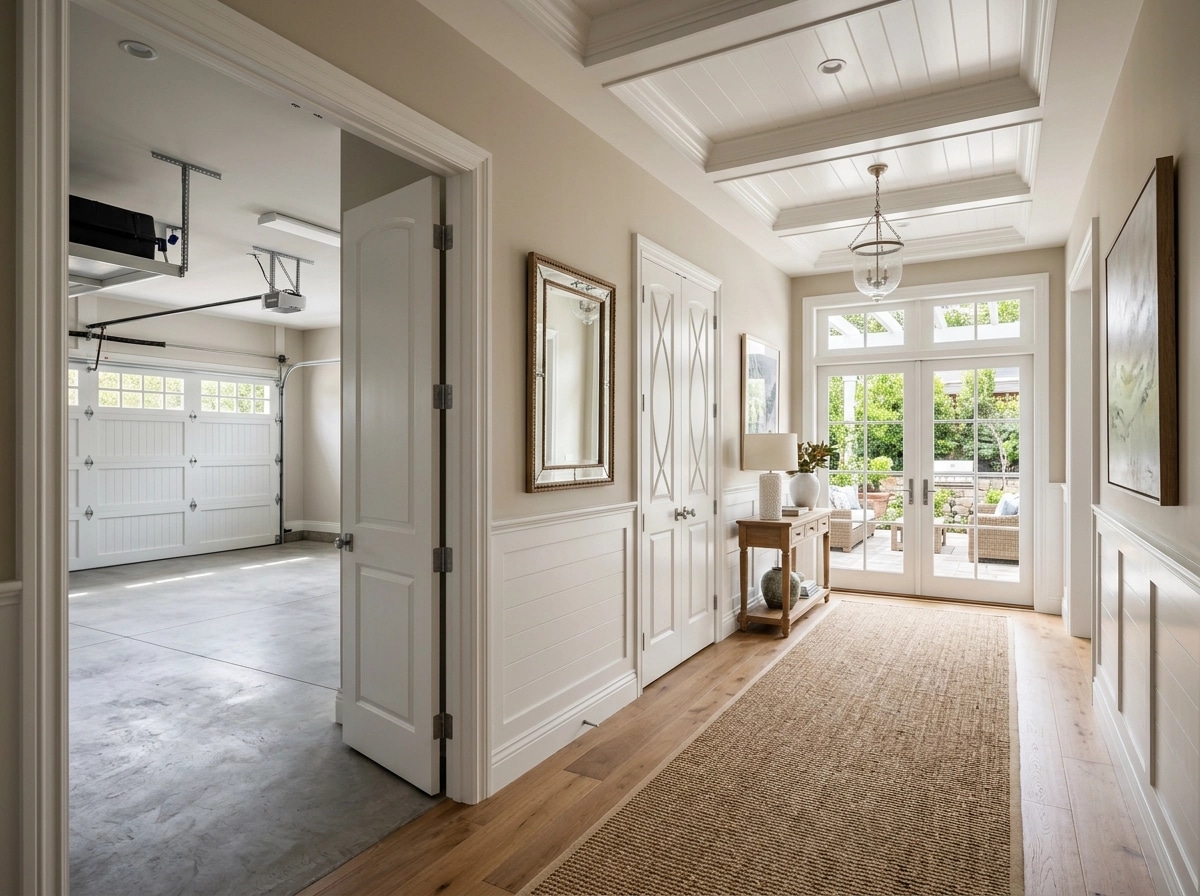Coastal / Hamptons Hallway design — interior photo by GenRoom AI