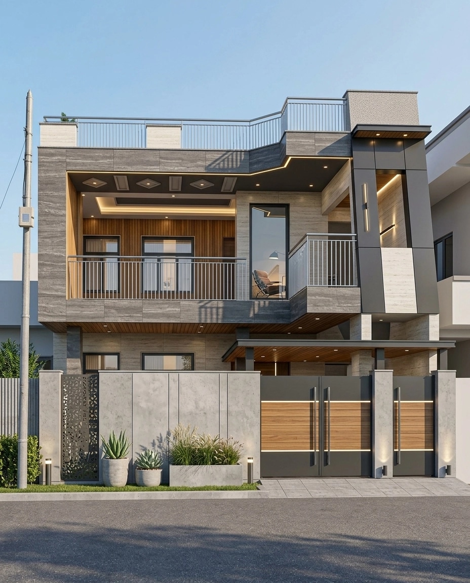 Contemporary Facade Facade design — facade photo by GenRoom AI
