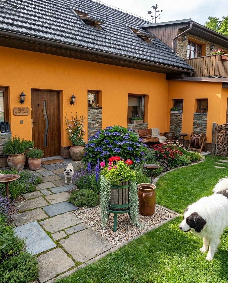 Country Rustic Garden Yard design — yard photo by GenRoom AI