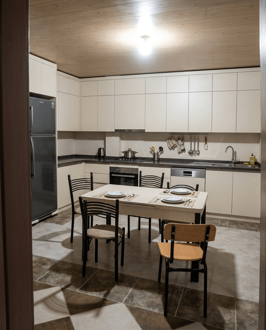 Kitchen interior in no_style style — photo by GenRoom AI