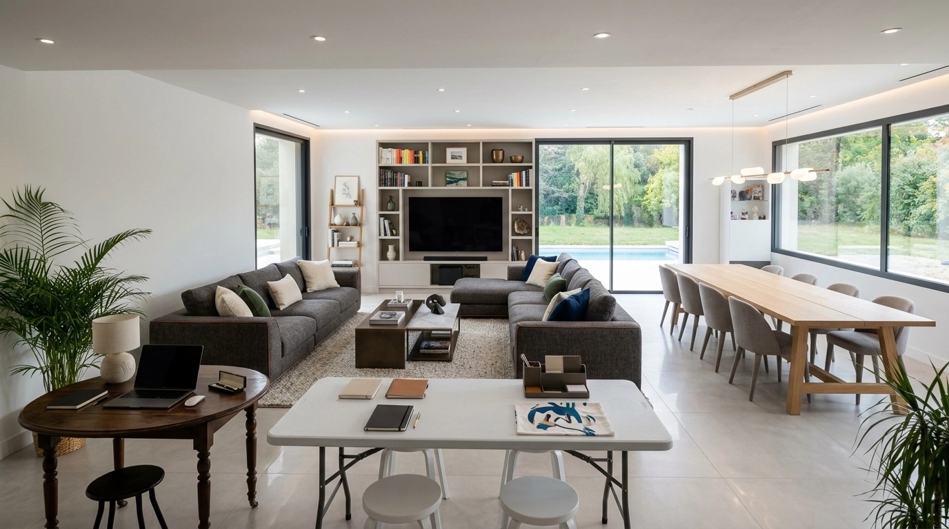 Interior design in Contemporary style — Living Room by GenRoom AI