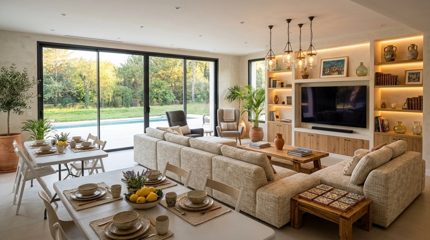 Interior design in Mediterranean style — Living Room by GenRoom AI