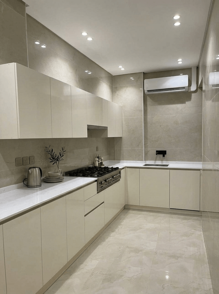 Kitchen interior in Minimalism style — photo by GenRoom AI