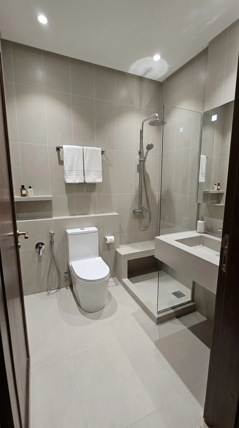 Bathroom interior in no_style style — photo by GenRoom AI