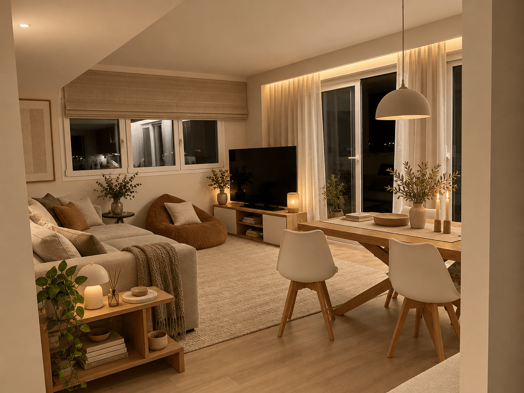 Interior design in Minimalism style — Living Room by GenRoom AI