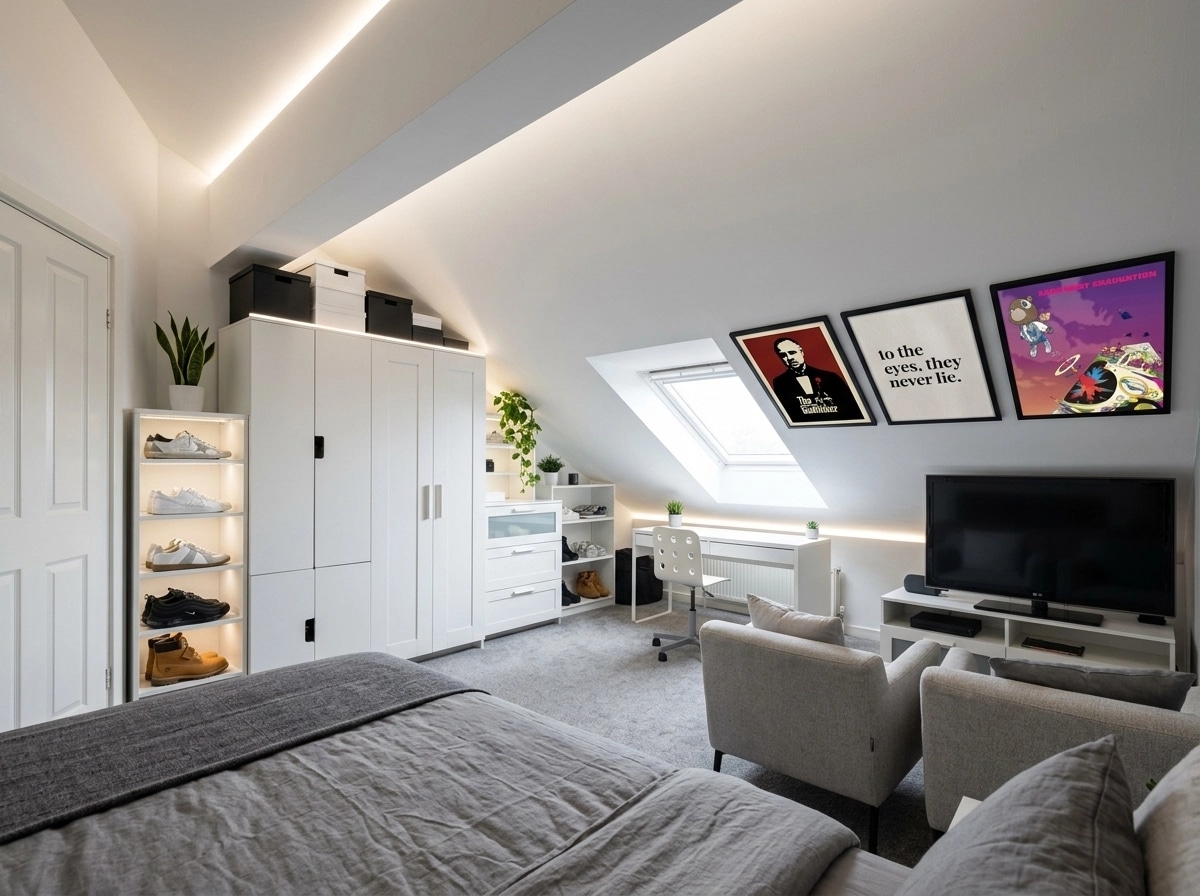 Minimalism Bedroom design — interior photo by GenRoom AI