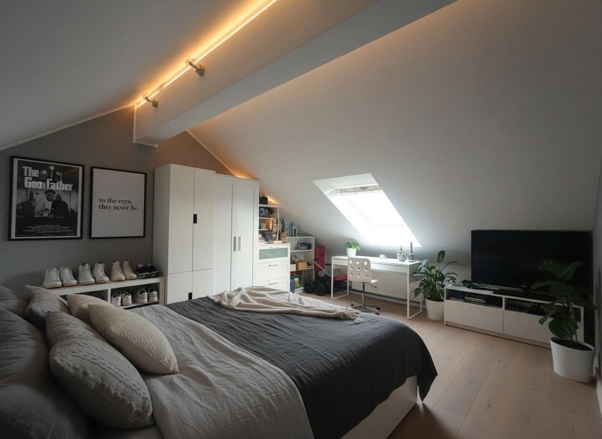 Interior design in Scandinavian style — Bedroom by GenRoom AI