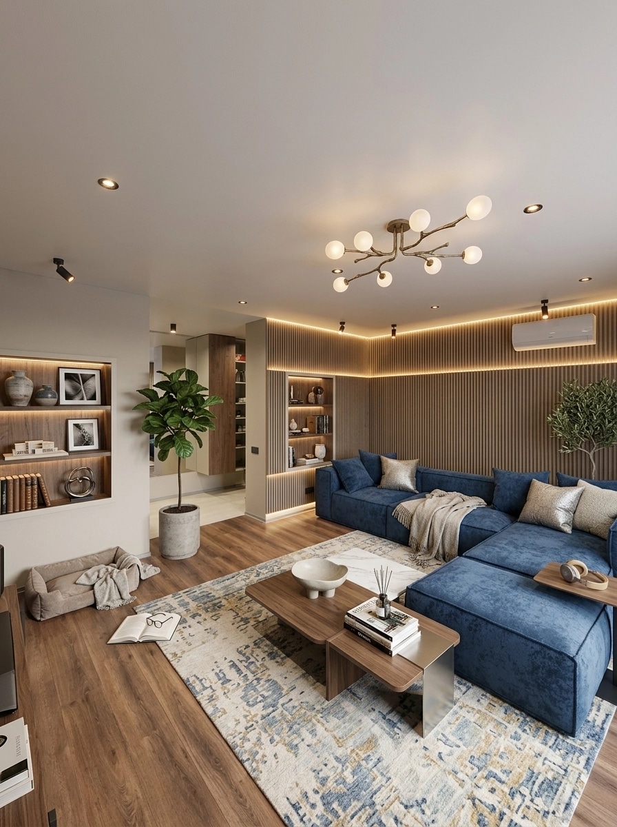 Interior design in Contemporary style — Living Room by GenRoom AI
